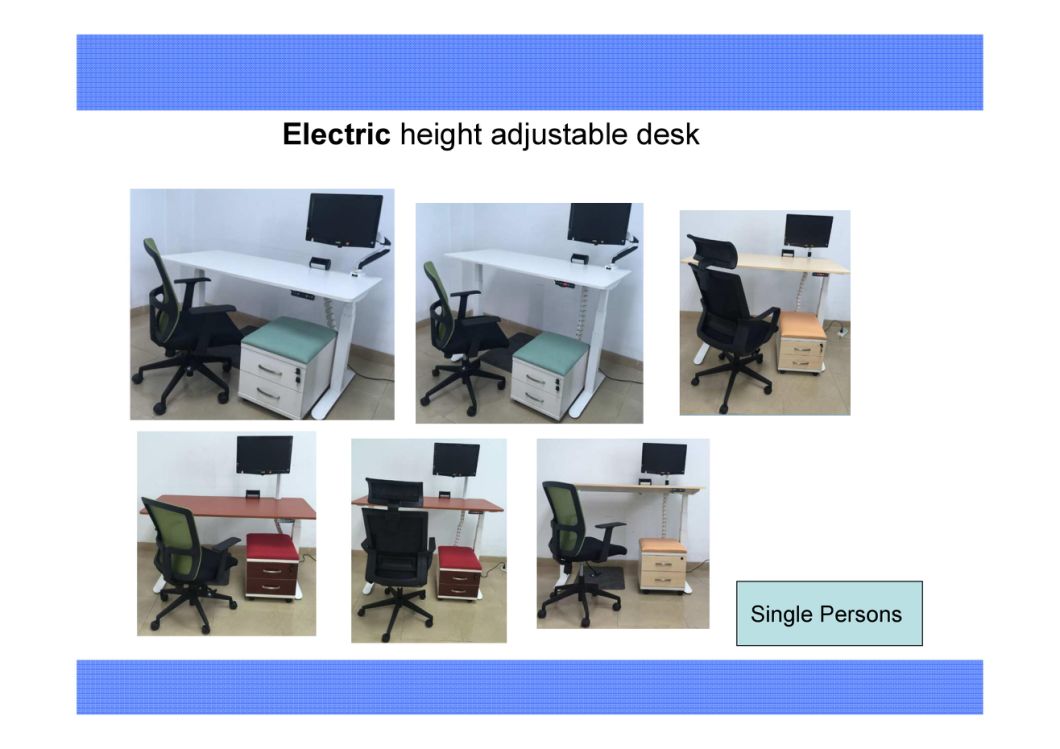 Electric Height Adjustable Table Sit Stand Office Workstation Executive Computer Desk