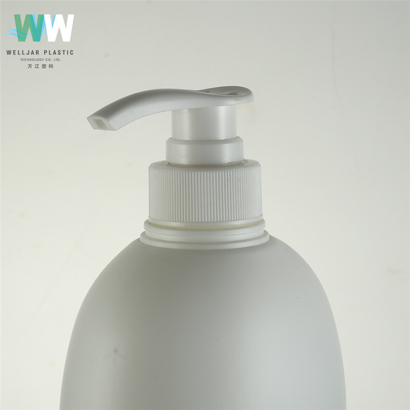 1000ml PE Plastic Cosmetic Shampoo Oval-Shaped Bottle for Emulsion