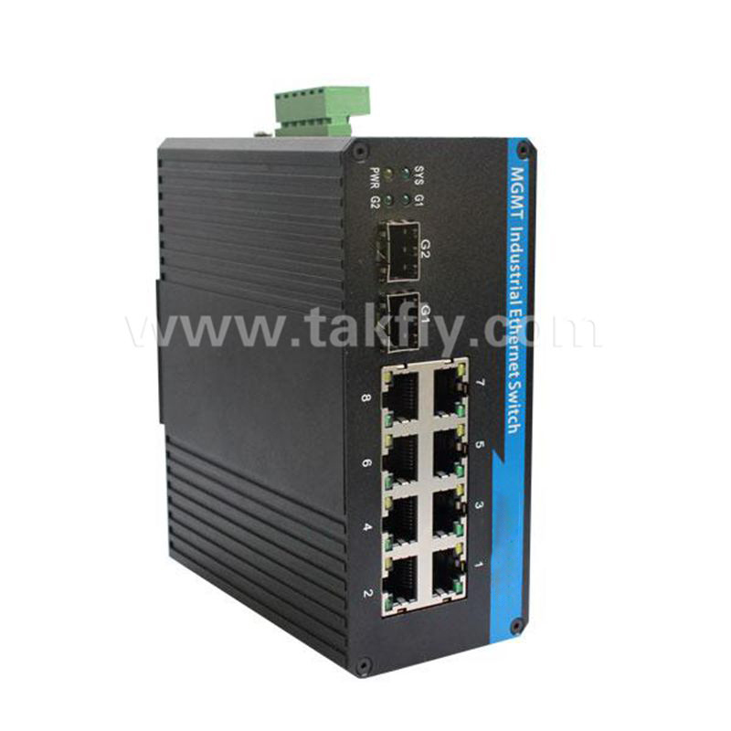 10/100m DIN-Rail Mount Industrial Ethernet Switch