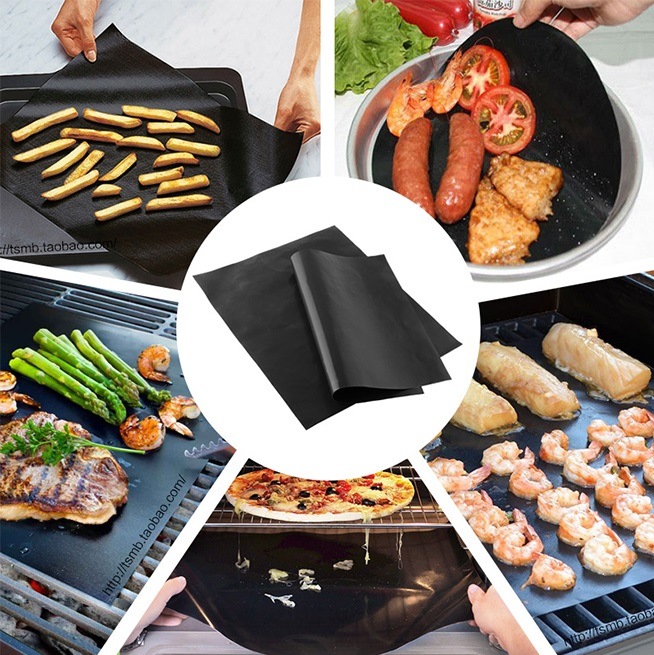 PTFE Teflon Coat Non-Stick Fireproof BBQ Grill Mat