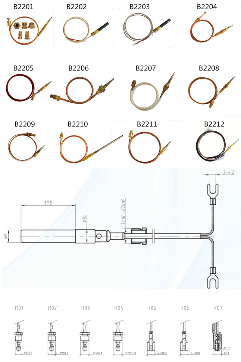 B6607 Gas Stove Control Valve for Cooking Gas Needle Valve