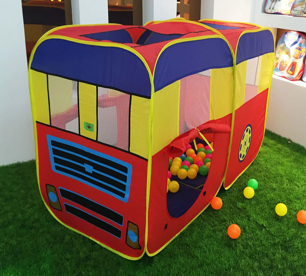 Foldable Pop up Kids Children School Bus Play Tent