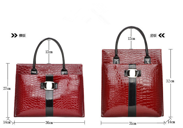 Bw-1768 New Fashion Crocodile Handbag Women Tote Bag