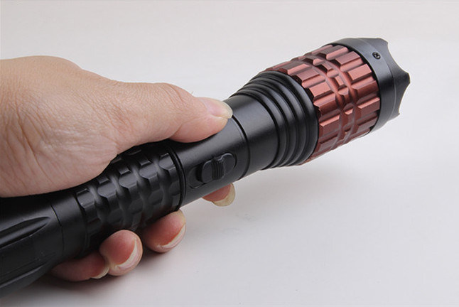 X5 Aluminum Electric Shock Stun Guns with Flashlight (SYSG-895)