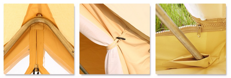 Ultralight 100% Cotton Canvas Teepee Bell Tent Canvas Kids Tent