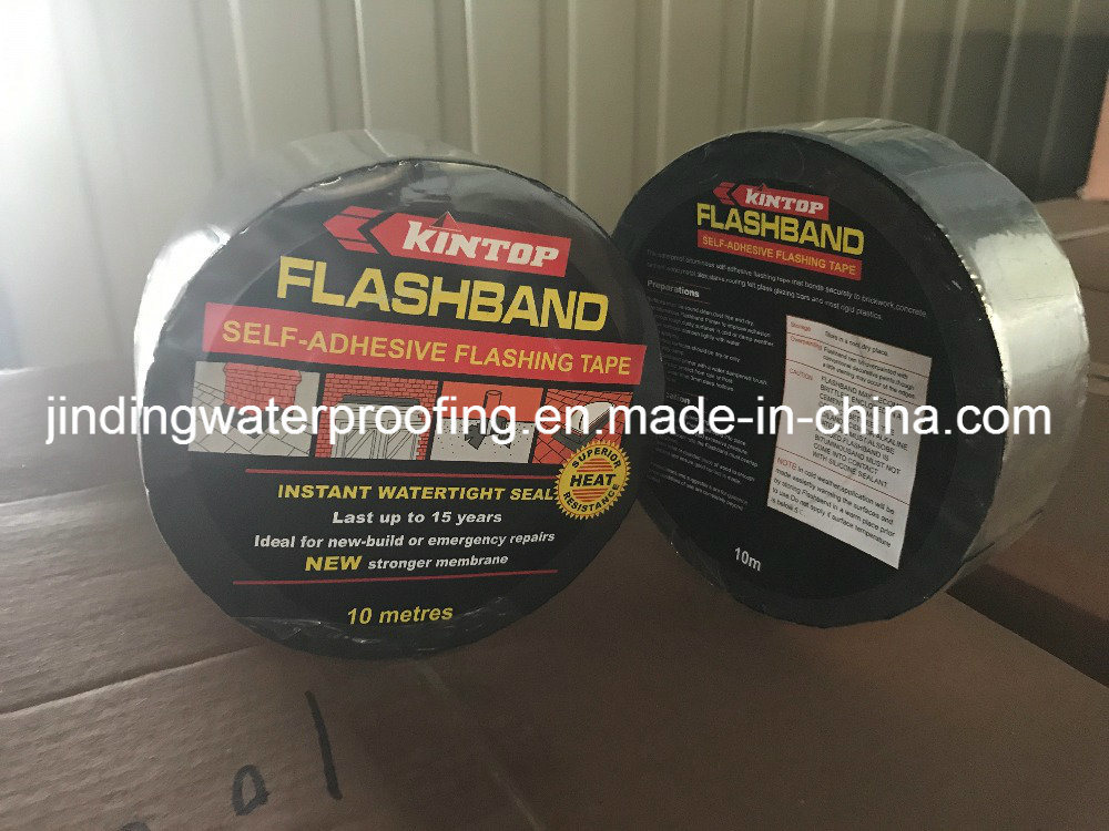 Self-Adhesive Waterproof Bitumen Flashing Tape with Aluminium Foil