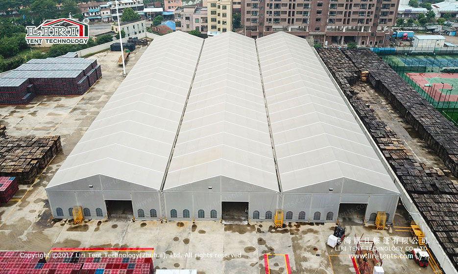 20X100m Aluminum and PVC Tents Connect Together Used as Warehouse