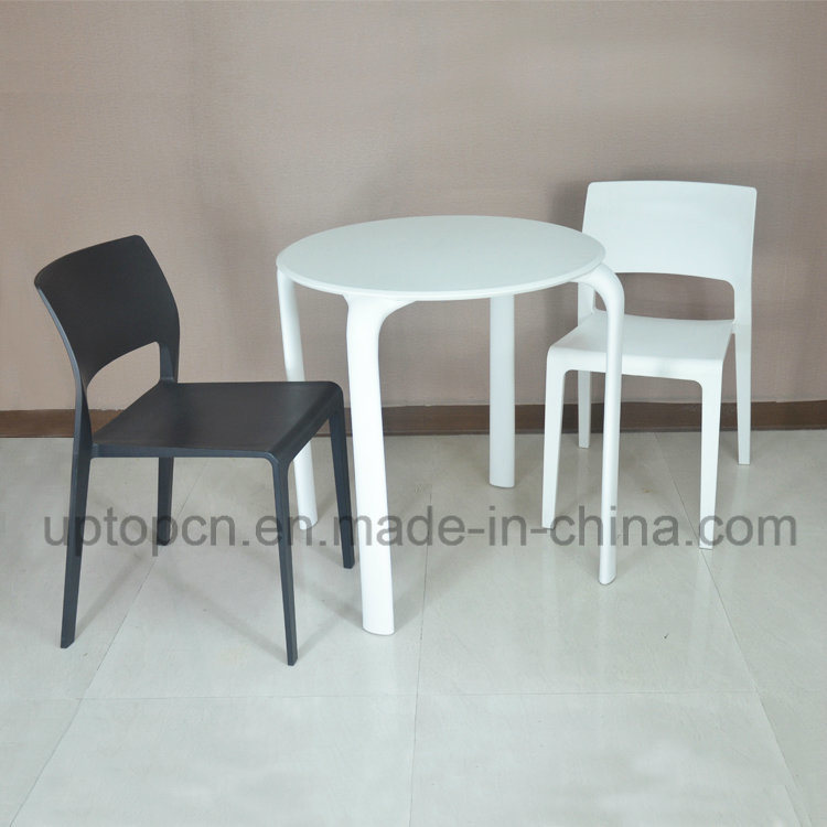 Wholesale Black and White Plastic Table and Chair for Restaurant (SP-CT348)