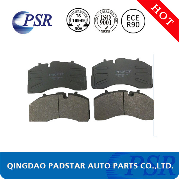 Wva29158 Manufacture in China Heavy Duty Truck Brake Pad for Mercedes-Benz