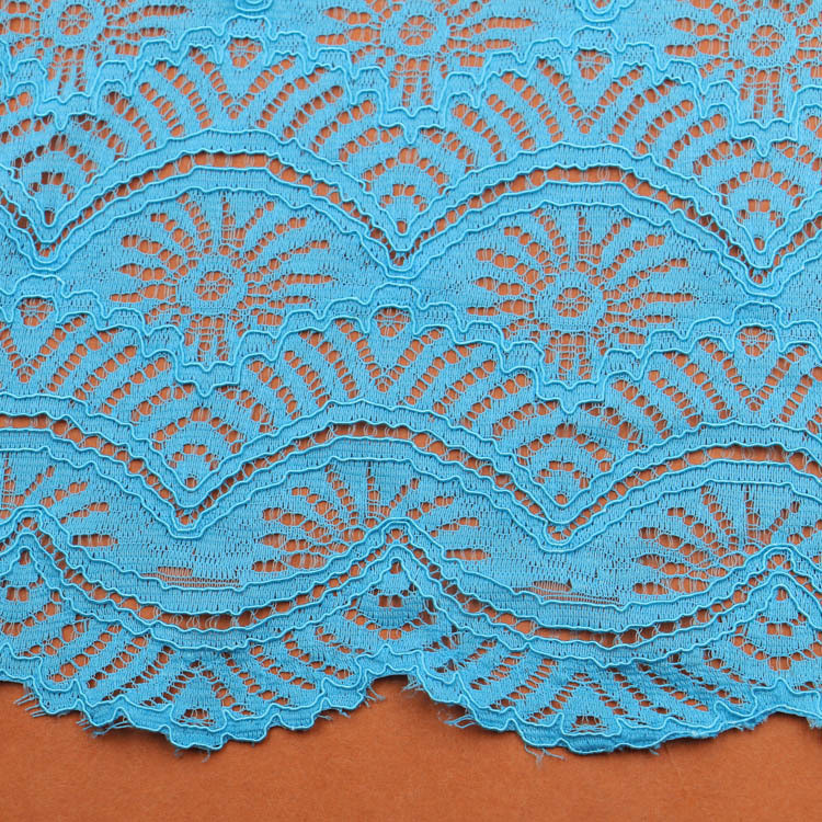 Mark in Guangzhou Bridal Dubai Laces Eyelash Fabric Cotton Nylon Lace