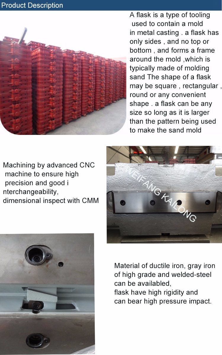 High Quality Sand Boxes, Molulding Flask, Gray Iron Ductile Iron Sand Cast Box Product