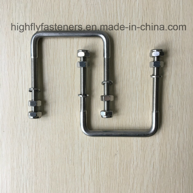 304 Stainless Steel Square U Bolts Clamp U-Bolt