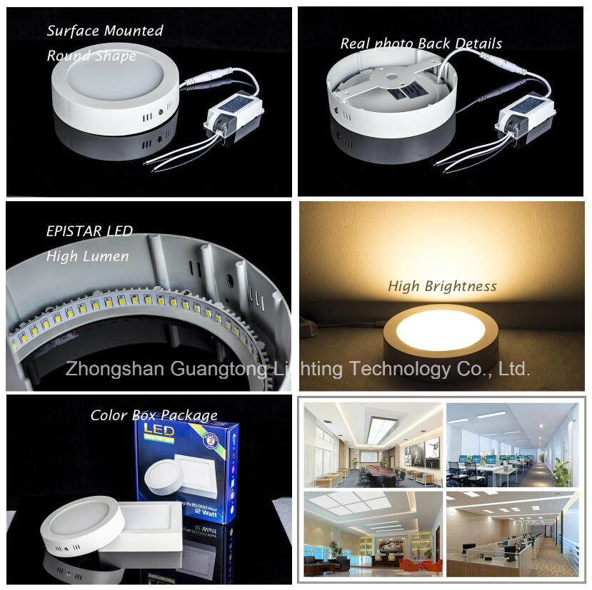 Surface Mounted LED Panel Light 18W with CE and RoHS