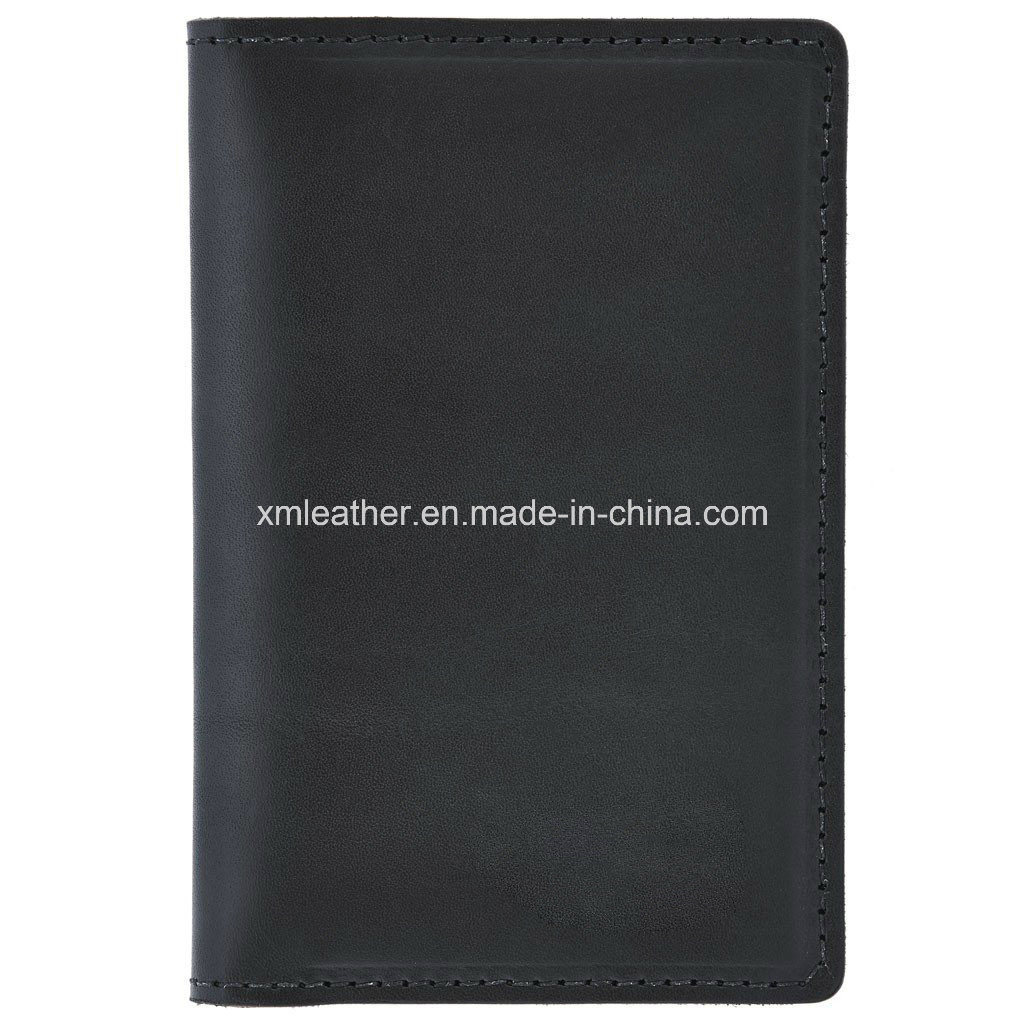 Logo Embossed PU Leather Travel Passport Jacket Cover