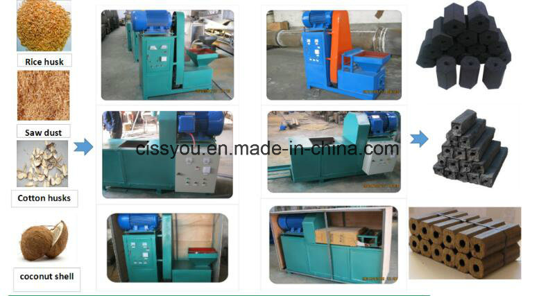 Agriculture Waste Recycling Wood Sawdust Stalk Husk Biomass Briquette Machine