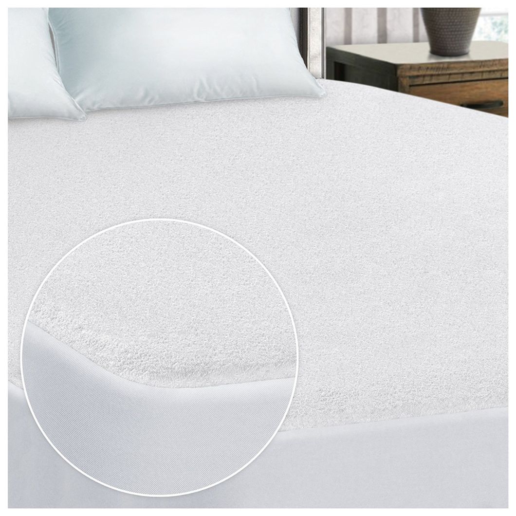 Queen Size Smooth Quiet Terry100% Waterproof Hotel Mattress Protector