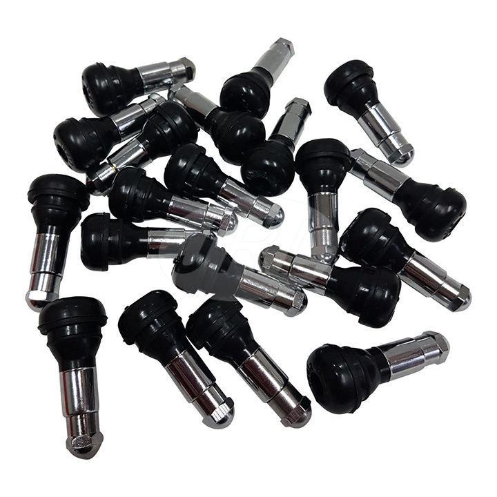Snap in Black Rubber Wide Bottom Tire Valve Stems Tr415
