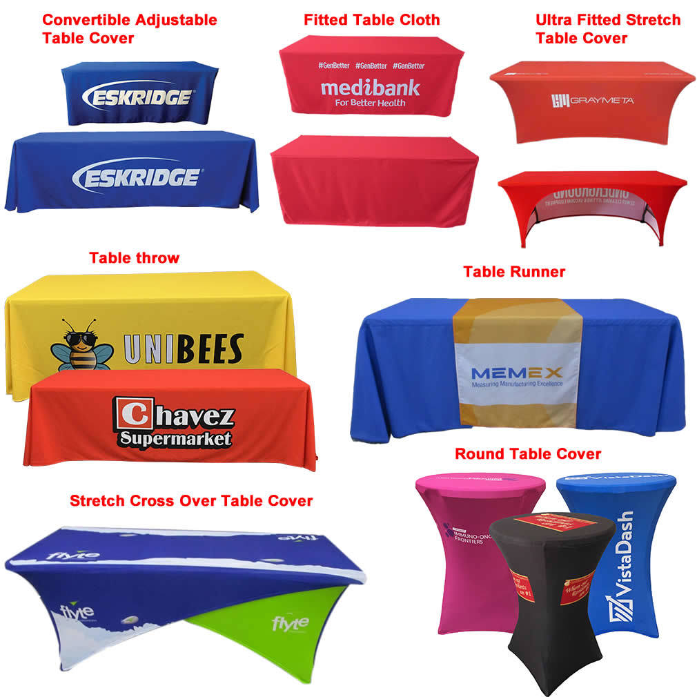 Trade Show Event Display Table Cover Fitted Spandex Cloth