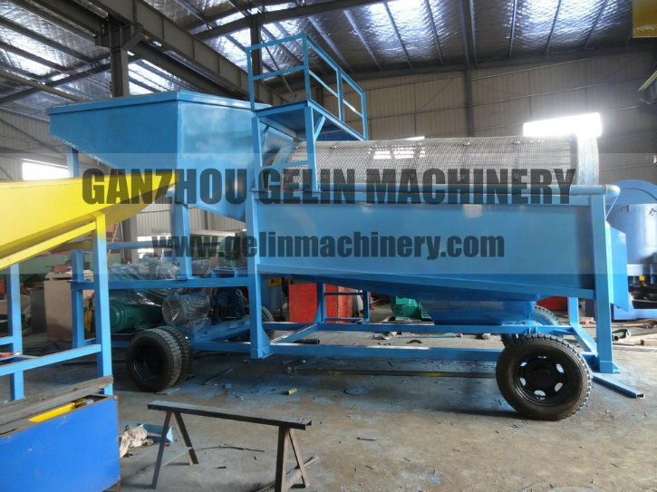 Mobile Gold Trommel Screen Washing Plant