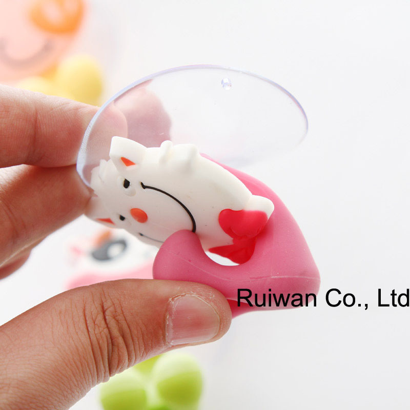 Animal Design PVC Rubber Kids Toothbrush Holder (TBH002)