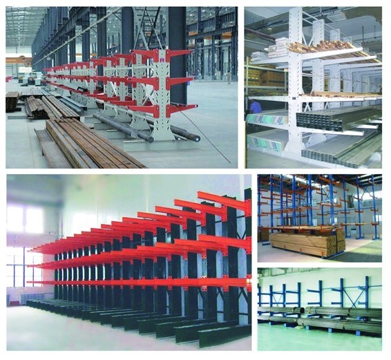 Heavy Duty Industrial Cantilever Racking with Double or Single Arms