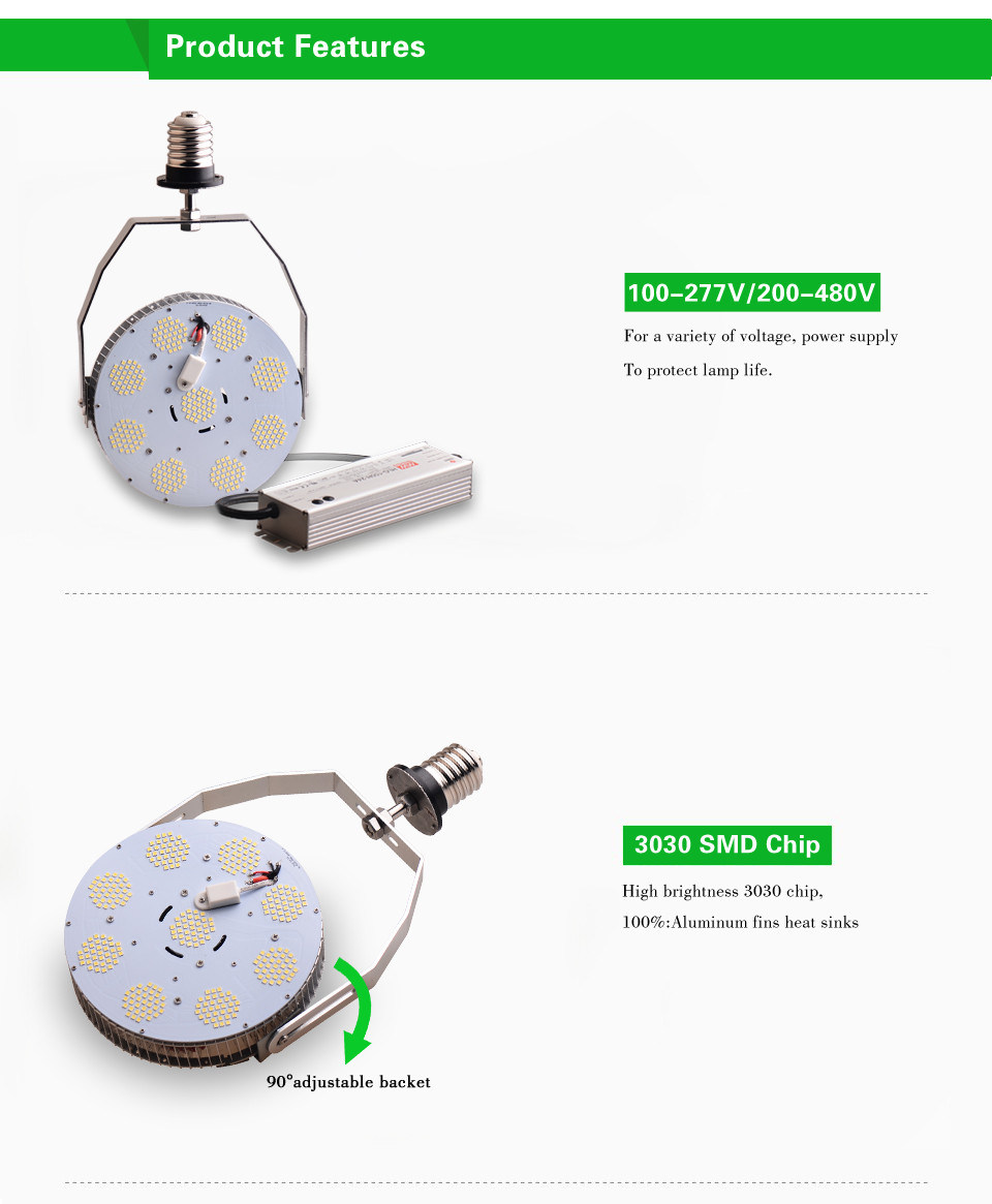 Parking Lot Lighting E40 150 Watt LED Street Lamp with Dlc Listed