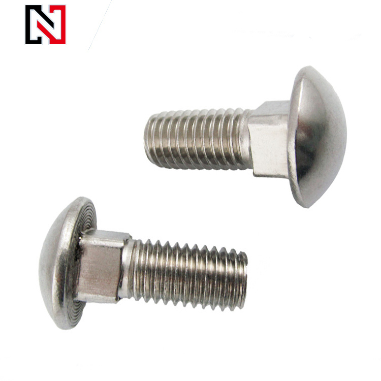 Stainless Steel Carriage Bolt with Mushroom Head Square Neck Bolt