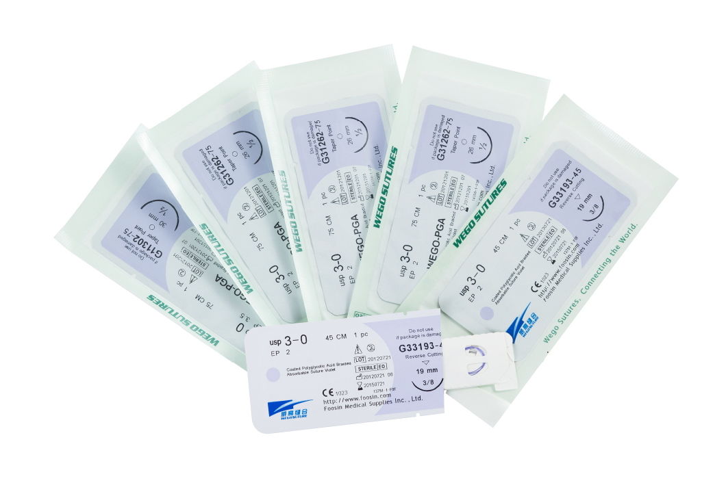 PGA Surgical Sutures (Violet or Undyed)