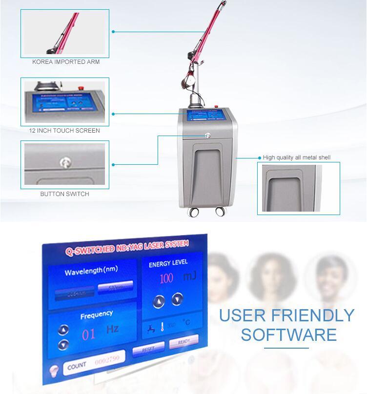 Promotional Price Q Switched ND YAG Tattoo Removal Laser Machine