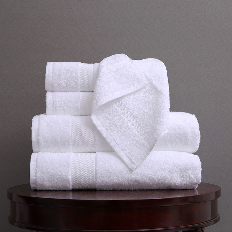 Bath Towels 100% Cotton Hand Towel Face Towel Washcloth White Hotel Towels