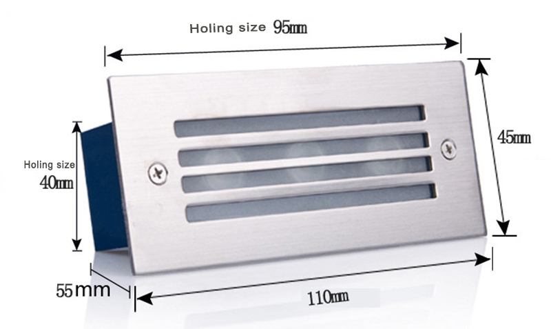 IP65 3W/5W Waterproof Step Lamp Exterior LED Wall Step Lighting LED Wall Lamp LED Wall Light