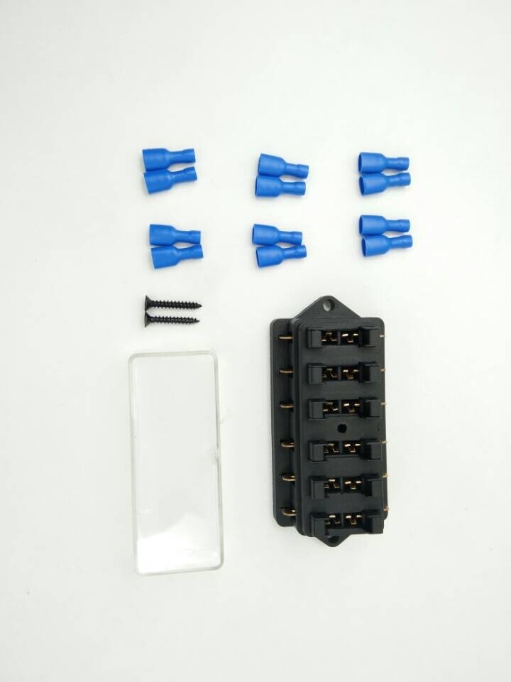 6 Way Car Auto Standard Blade Fuse Box Holder Block