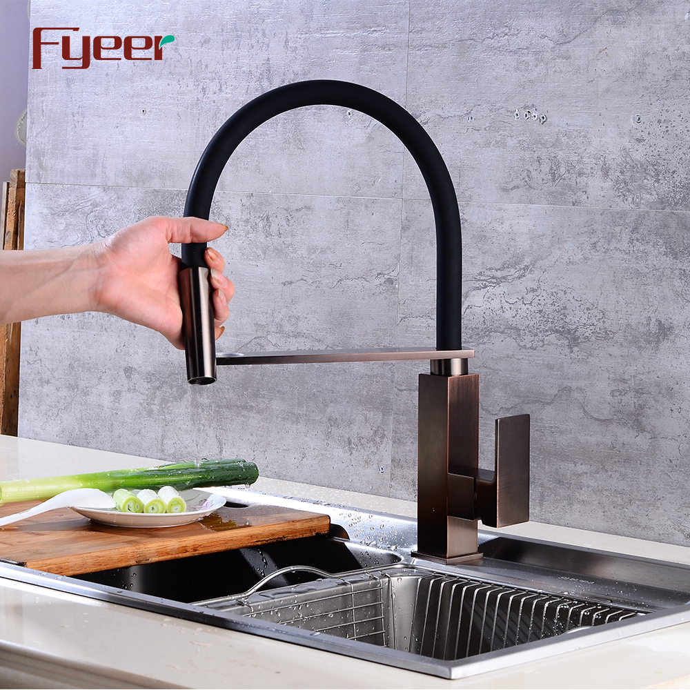 Fyeer Modern Orb Flexible Kitchen Sink Faucet