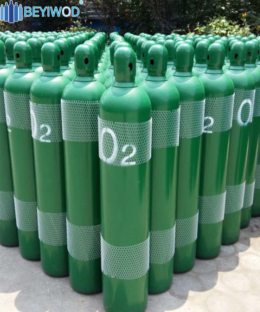 Factory Price Steel Medical Oxygen Cylinder 40L/47L/50L with Qf-2 Valve