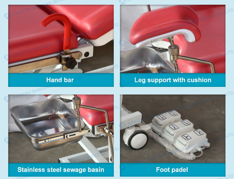 Ordinary Obstetric Parturition Bed with Foot Pedal