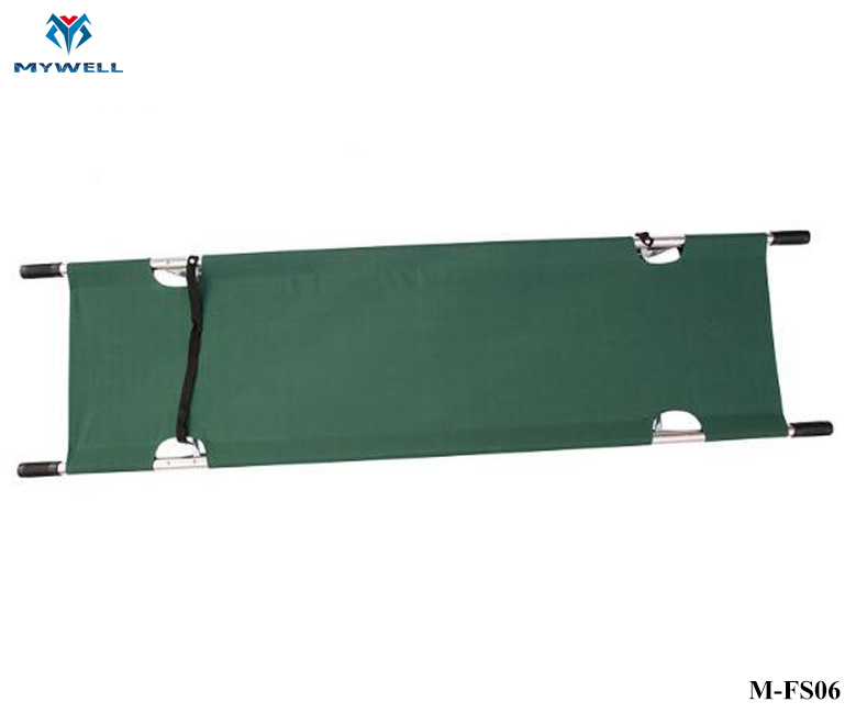 M-Fs06 Medical Portable Folding Manual Emergency Hosptial Stretcher