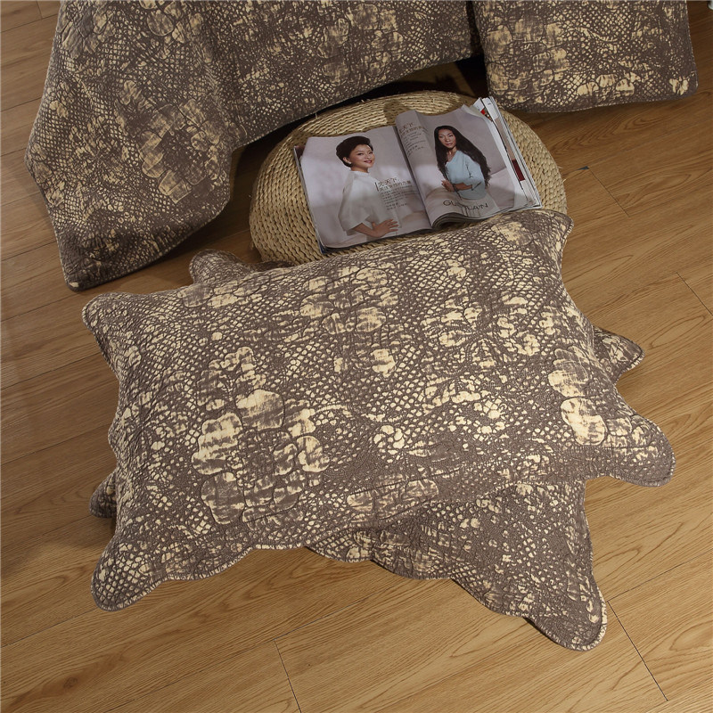 100% Cotton Duvet Cover Bedding Set Embroidered & Stone Washed