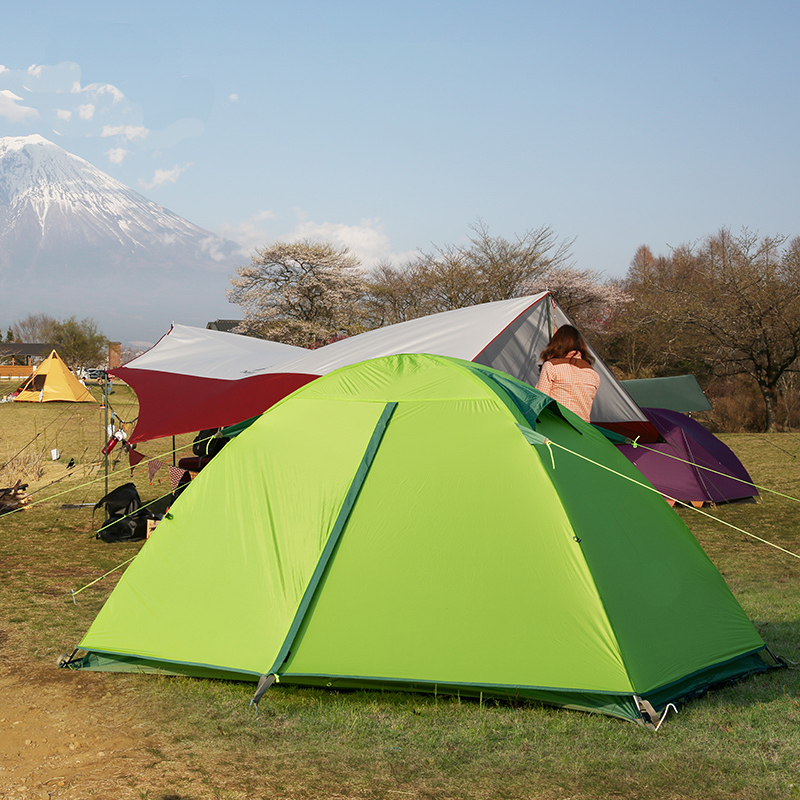 Weatherproof Double Layer Large Space Aluminum Rod Tent