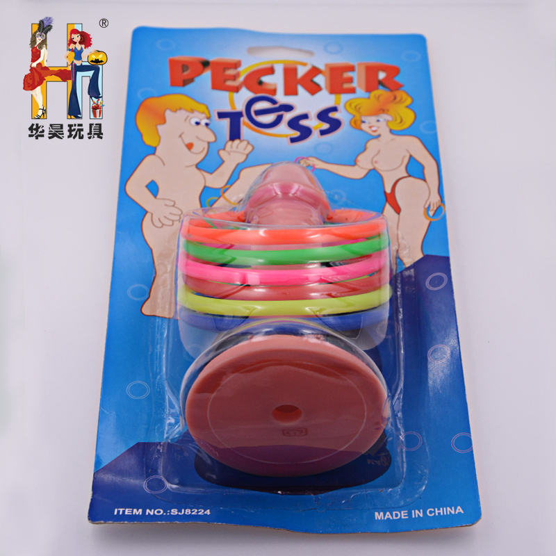 New Bachelorette Party Accessory Penis Toys Dicky Pecker Ring Toss