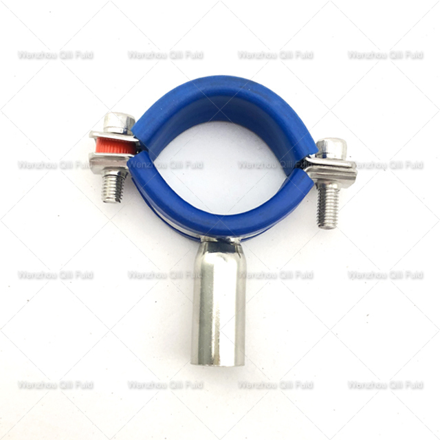 Sanitary Stainless Steel Tube Hanger with Blue Plastic