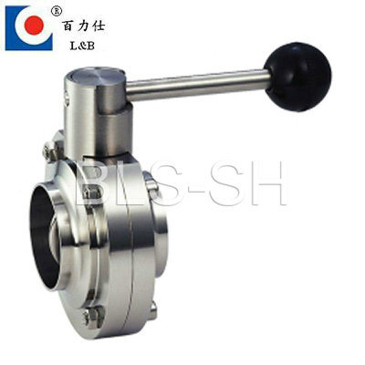 Manual Stainless Steel Sanitary Butterfly Valve