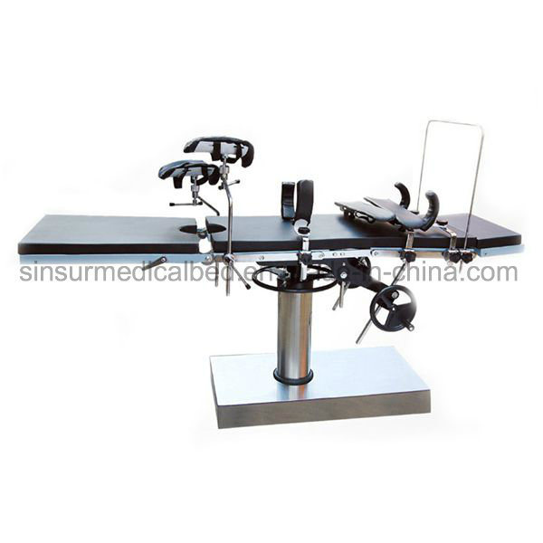 China Hospital Surgical Equipment Manual Multi-Function Operating Table