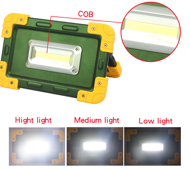 Wholesale Portable Torch Light Rechargeable COB LED Work Light