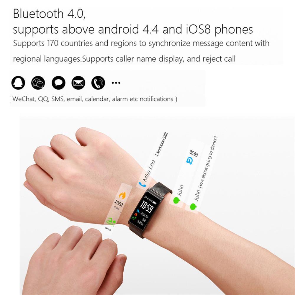 Timethinker H8 Women Smart Bracelet Watches Blood Pressure Measurement Heart Rate Monitor Lady Bluetooth Wristband Pk Z18 S3 X3