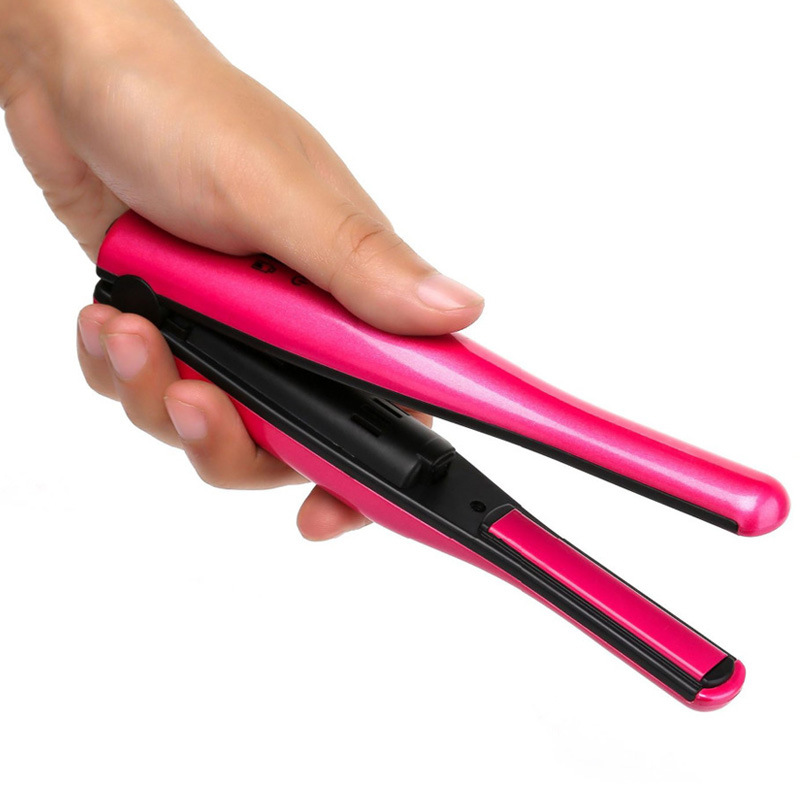 Portable Rechargeable Cordless Mini Flat Iron Hair StraightenerÂ 