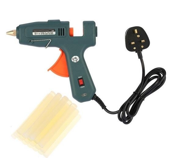 60/100W Electric Hot Melt Glue Gun with 20PCS Glue Sticks