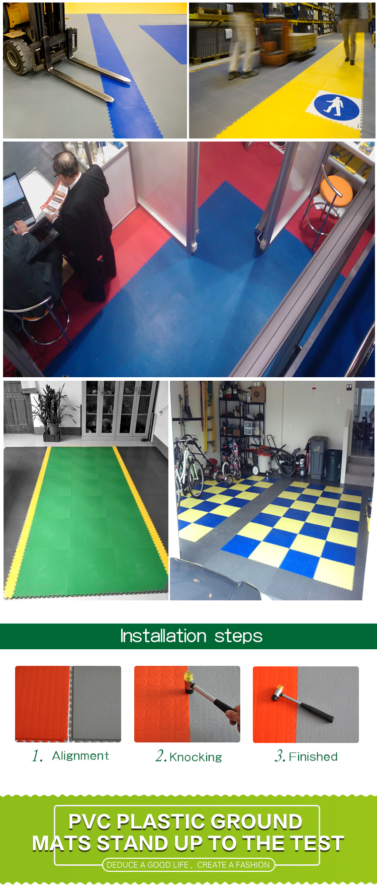 Garage Floor Tiles and PVC Floor Tiles, PVC Floor Interclocking Rubber Garage Floor Mats Lowes