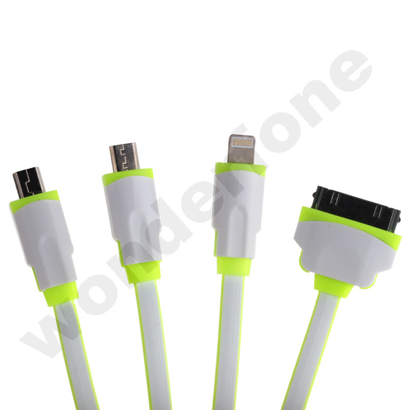 Hot Selling High Speed 4 in 1 USB Data Cable for Phones Tablets