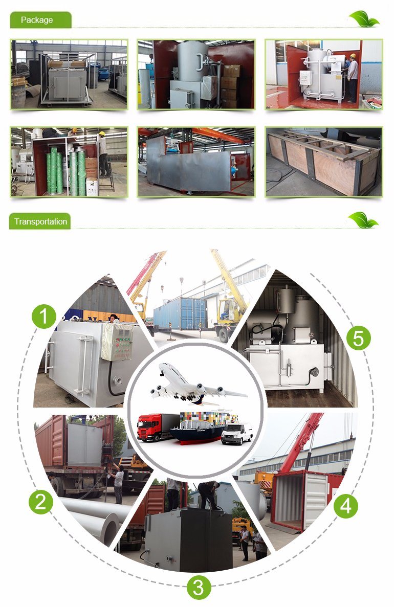 20-500kg/H Garment Factory Cloth Waste Incinerator