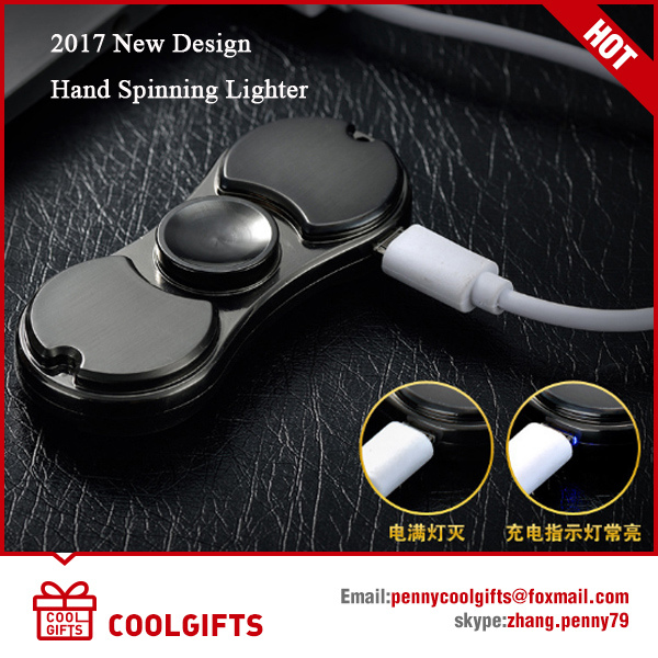 New Design Metal Windproof USB Charging Cigarette Lighter